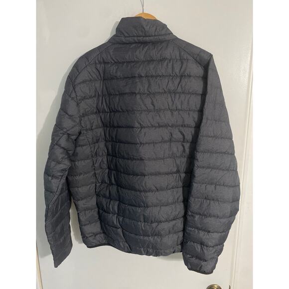 Hawk & Co puffer jacket men’s size XL charcoal gray duck down packable insulated - Picture 3 of 4
